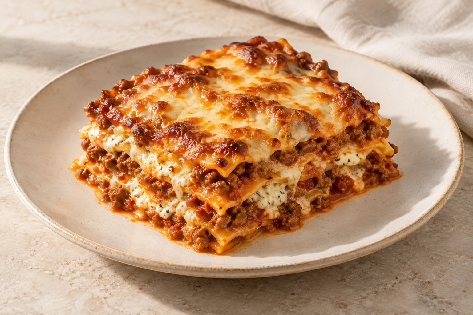 Illustrated Sunday beef lasagna